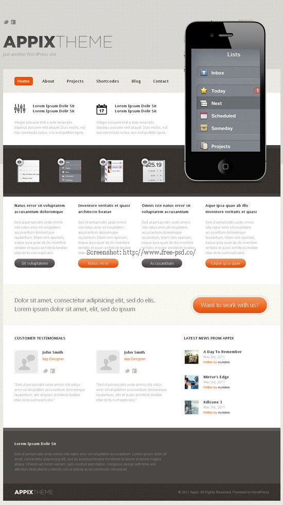 Appix PSD Template