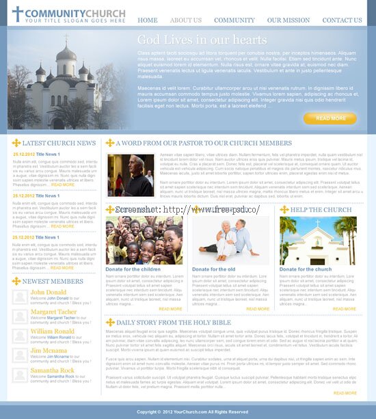 CommunityChurch PSD Template