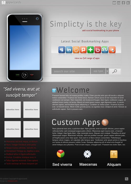 Appswizards PSD Template