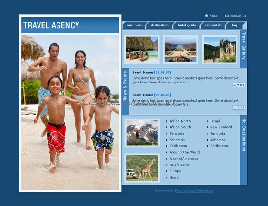 Travel Agency PSD Template