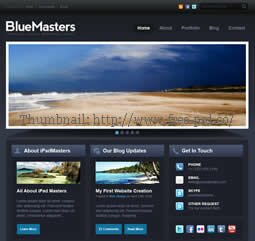 BlueMasters PSD Template