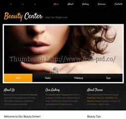 Beauty Center PSD Template