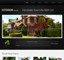 Exterior Design PSD Template