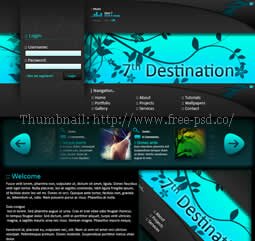 7th Destination PSD Template