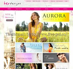 Her Designs PSD Template