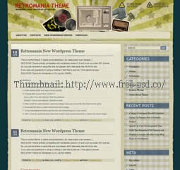 Retromania PSD Template
