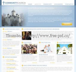 CommunityChurch PSD Template